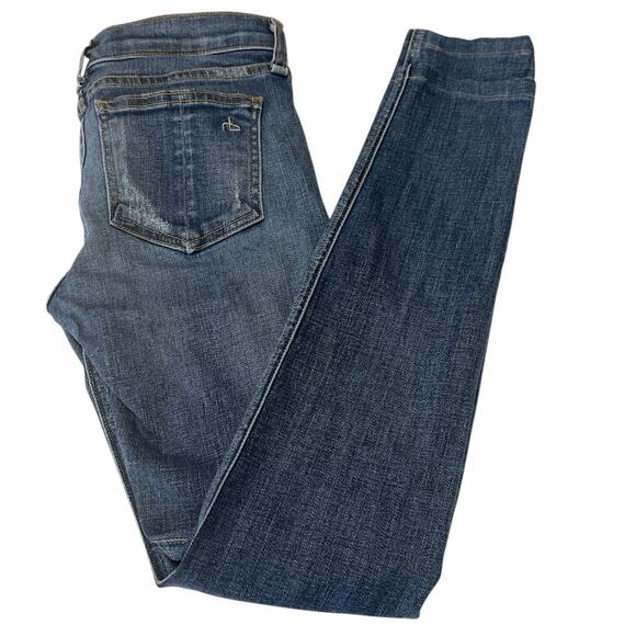 Rag & Bone Women's Skinny Jeans Size 24 Low Rise Distressed - Picture 6 of 7